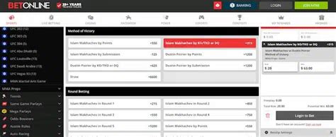 ufc live betting odds.